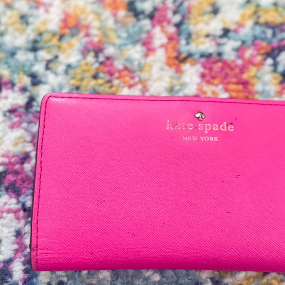 SOLD Kate Spade Fuchsia Bi-Fold Wallet - Picture 4 of 4